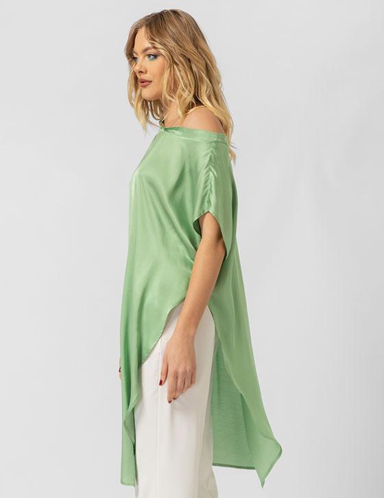 25S342 Drop Shoulder Silk Touch Μπλούζα