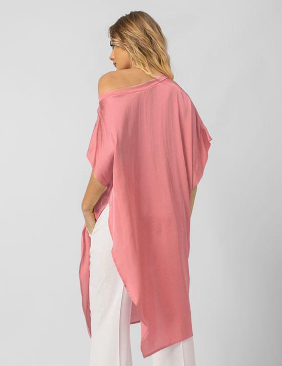 25S342 Drop Shoulder Silk Touch Μπλούζα