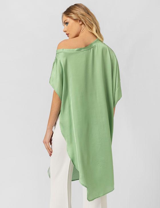 25S342 Drop Shoulder Silk Touch Μπλούζα