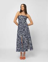 25S971 Strapless Denim Φόρεμα