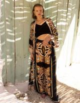 PIET14906N308 Muslin Long Printed Kimono