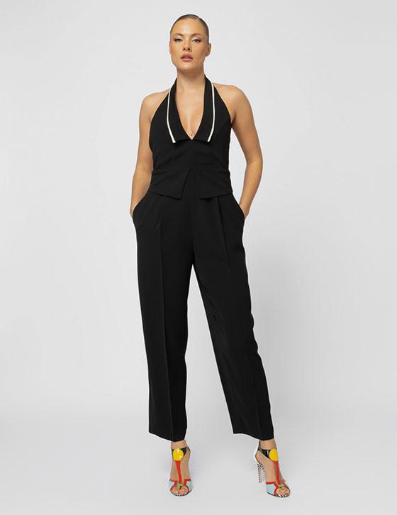 25S729 Open Back Jumpsuit