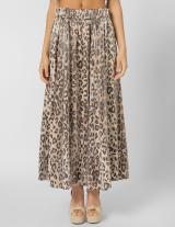 25S802 Μακρυά Leopard Print Φούστα