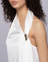25S351 Open Back Silky Top