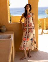 DAPHNE14907N101 Αμάνικο Caftan Style Φόρεμα
