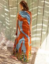  SHEL14907N110 Satin Αμάνικο Caftan Style Φόρεμα