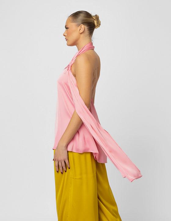   25S351 Open Back Silky Top