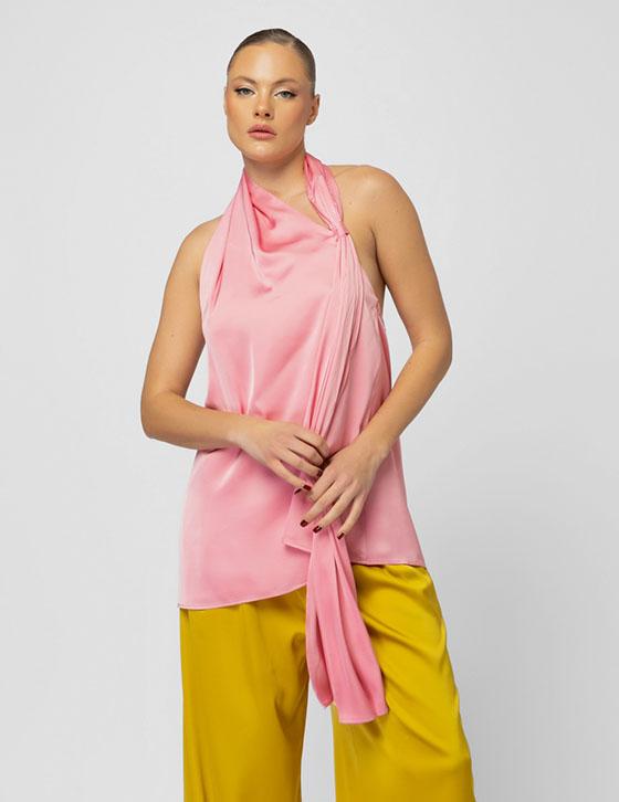   25S351 Open Back Silky Top