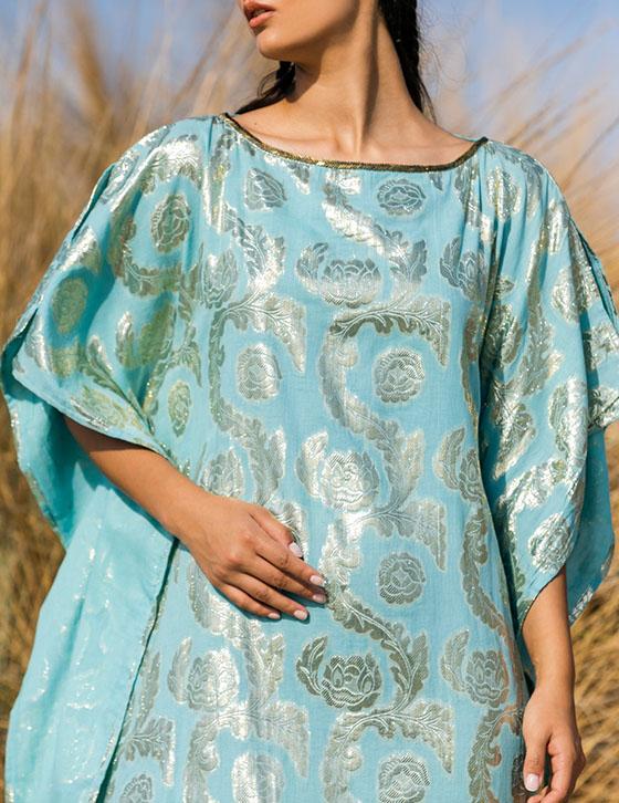 25S927A/B Oversized Φόρεμα Με Lurex