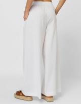 25S734 Wide Leg Λινό Παντελόνι