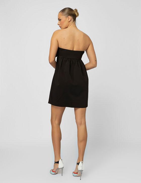 25S961 Strapless Φόρεμα Με Φιόγκο