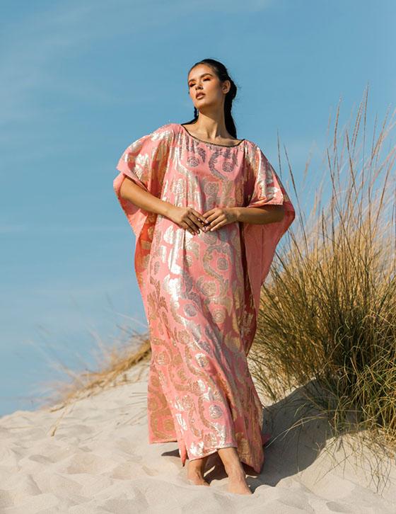  25S927A/B Oversized Φόρεμα Με Lurex