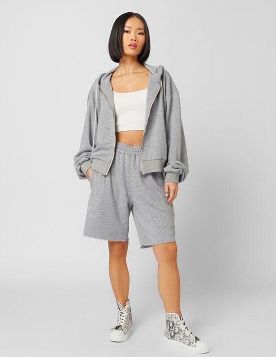 OFFER / 25S503 Sweat Hoodie Με Strass