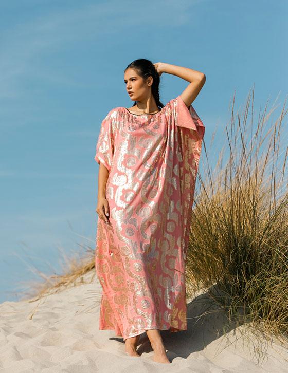  25S927A/B Oversized Φόρεμα Με Lurex