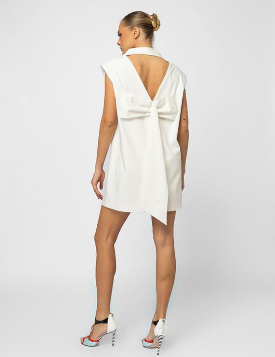  25S962 Κοντό Blazer Φόρεμα Με Φιόγκο