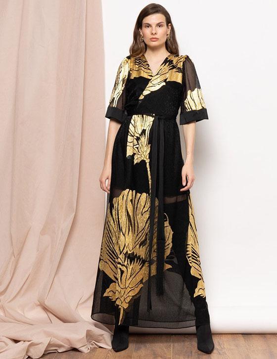 CYRA15007N029 Long Wrap Φόρεμα