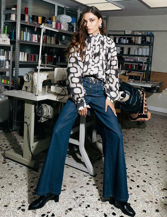 REGINE15001N405 Iridescent Print Πουκάμισο