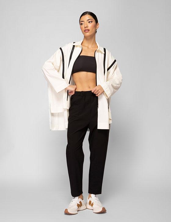 26X405 Oversized Shirt With Zipper