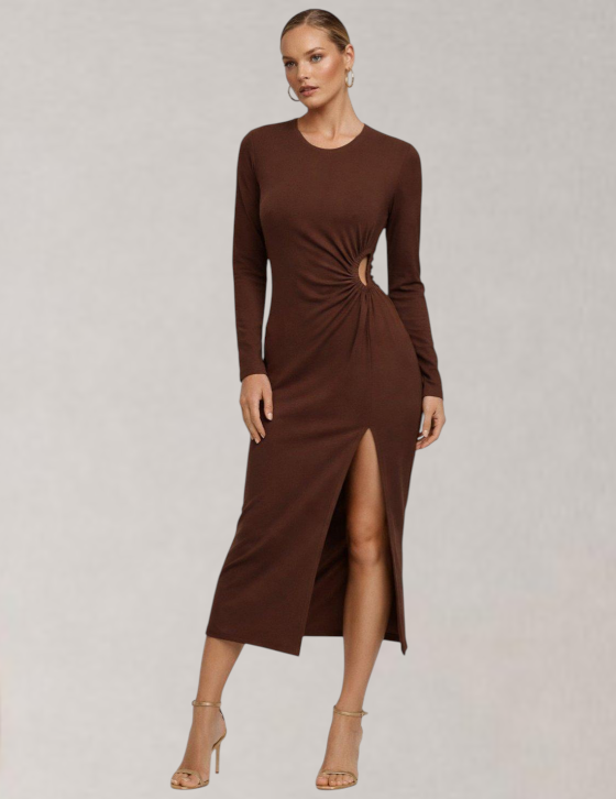 OFFER/ 2103 Maxi Bodycon Elastic Dress