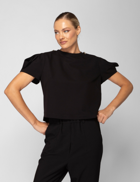 26x323 Crop Top με Φερμουάρ 