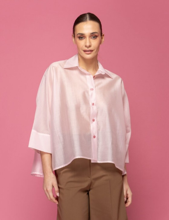 26S405 Voyal Oversized Πουκάμισο