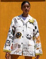 OUTOFLINE/151135002 Jacket με Print Emoji 