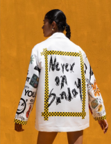 OUTOFLINE/151135002 Jacket με Print Emoji 