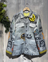 OUTOFLINE/151135002 Jacket με Print Emoji 
