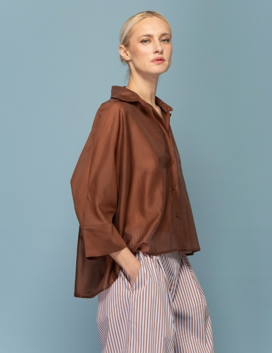  26S405 Voyal Oversized Πουκάμισο