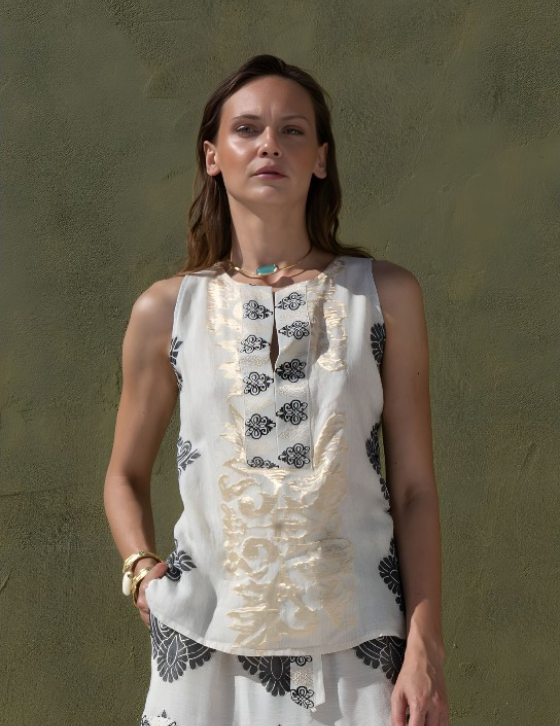 MEIRATOP/15101N018 Wrap Top με Print