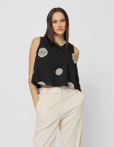 25S355 Swing Top με Κεντήματα