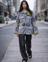 OUTOFLINE/151135002 Jacket με Print Emoji 