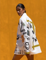 OUTOFLINE/151135002 Jacket με Print Emoji 
