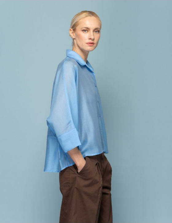 26S405 Voyal Oversized Πουκάμισο