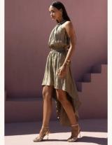 DAHLIDRESS/15107N288 Ασύμμετρο Φόρεμα με Ανοιχτή Πλάτη