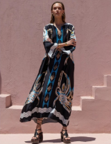 RUMIDRESS/15107N245 Maxi Satin Φόρεμα