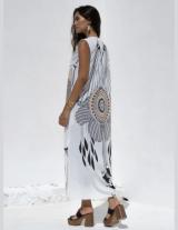 ETEDRESS/15107N233 Maxi Λινό Αμάνικο Φόρεμα