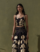 DUNETOP/15101N019 Αμάνικο Crop Top 