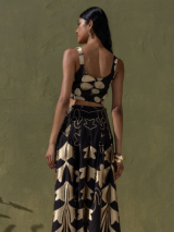 DUNETOP/15101N019 Αμάνικο Crop Top 