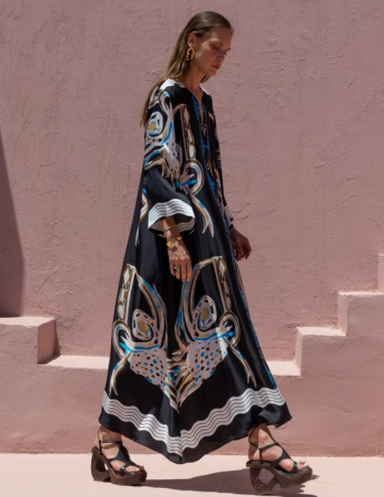 RUMIDRESS/15107N245 Maxi Satin Φόρεμα