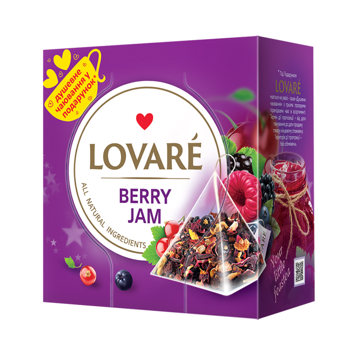 Lovare Tea Pyramids Berry Jam