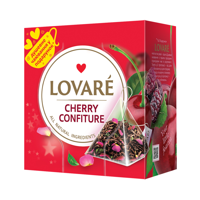 Lovare Tea Pyramids Cherry Confiture