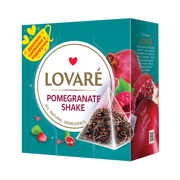 Lovare Tea Pyramids Pomegranate Shake