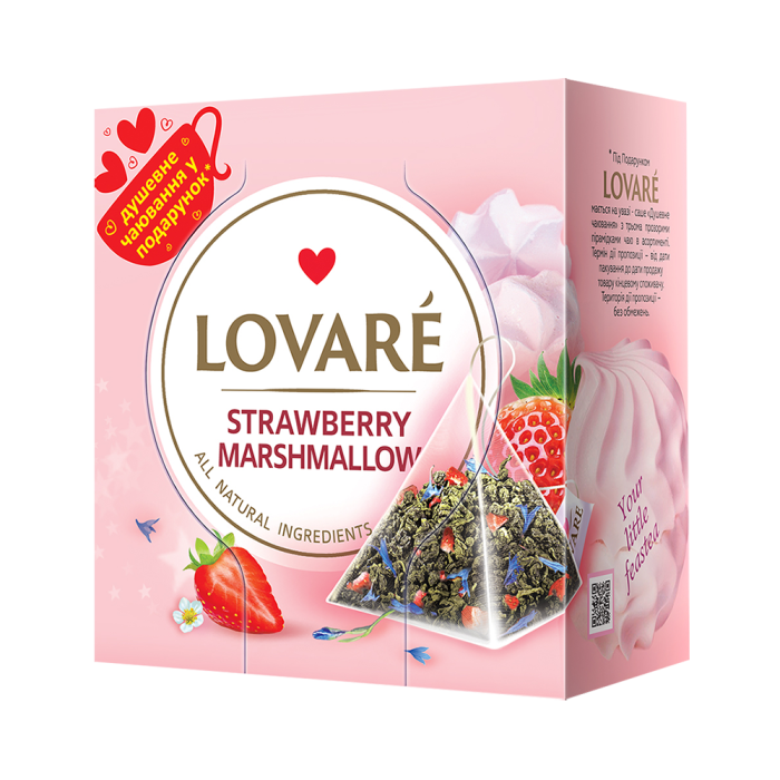 Lovare Tea Pyramids Strawberry Marshmallow