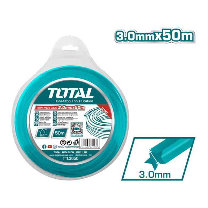 TOTAL Μεσινέζα Star Dual Power 3mm 50m TTL3050