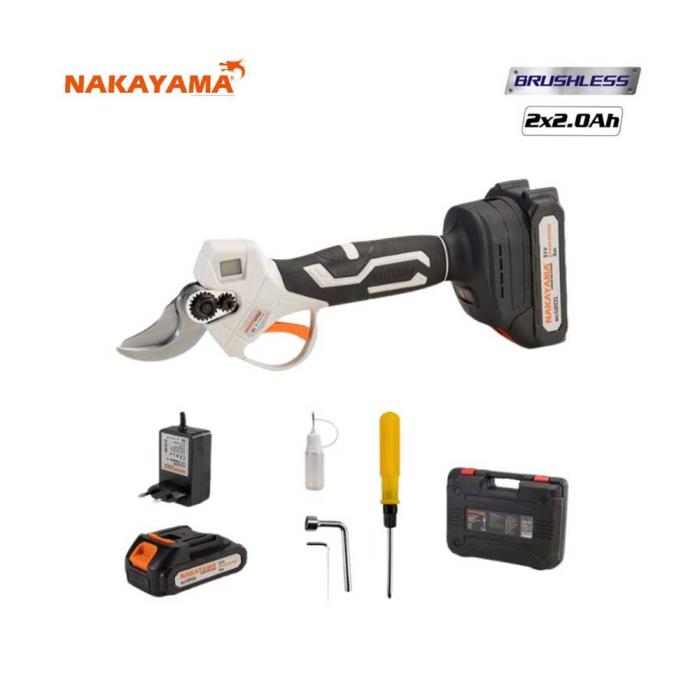 NAKAYAMA Ψαλίδι Κλάδου Μπαταρίας 21V 2x2Ah Brushless EC1250 075035