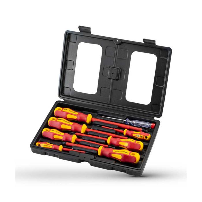 BORMANN PRO Σετ Κατσαβίδια VDE 1.000V Crv BHT7100 8 Τεμαχίων 046202