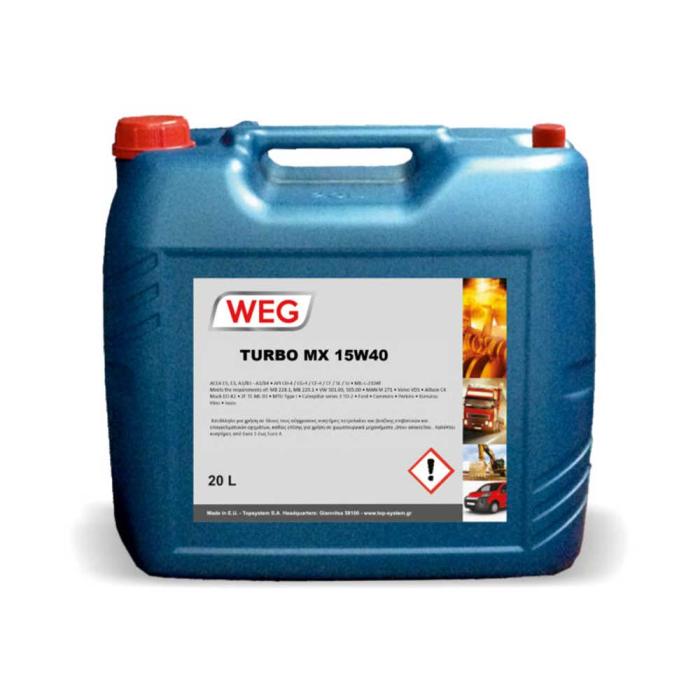 WEG Λάδι 20Lt TURBO MX 15W40