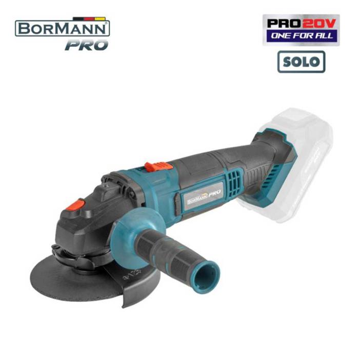 BORMANN PRO Γωνιακός Τροχός Μπαταρίας BBP3500 20V 125mm Χωρίς Μπαταρία και Φορτιστή 027614