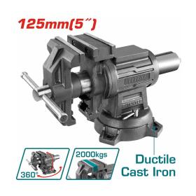 TOTAL Μέγγενη Περιστρεφόμενη Πάγκου 125mm THTMF6156